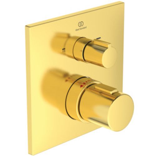 IS-Badethermostat-UP-Ceratherm-C100-BS2-DVGW-Ros-163x163mm-Brushed-Gold-A7523A2 gallery number 1